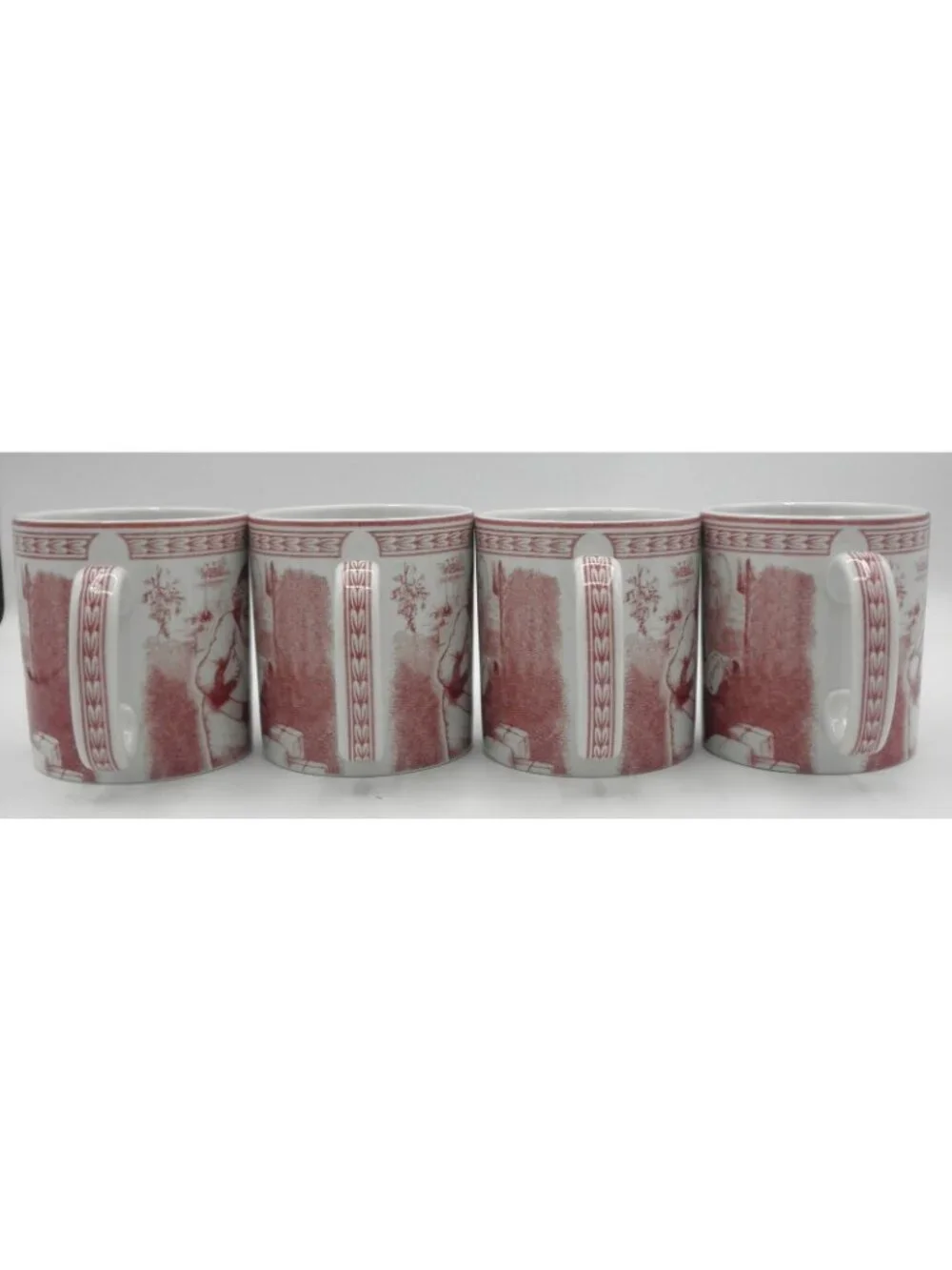 St. Nick by Spode (for Williams-Sonoma) 8 Ounce Mug Set of 4 Pattern Code SP STN